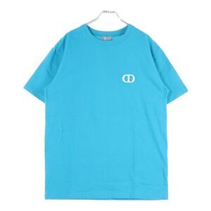 DIOR CD Icon S Tee 943j605a0554 CD Logo Short Sleeve T-shirt Blue